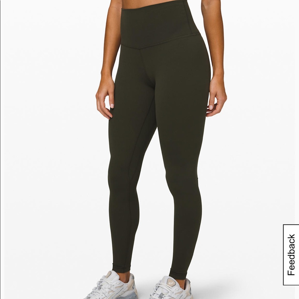 Lulu Lemon Dark Olive Align Leggings- 28”